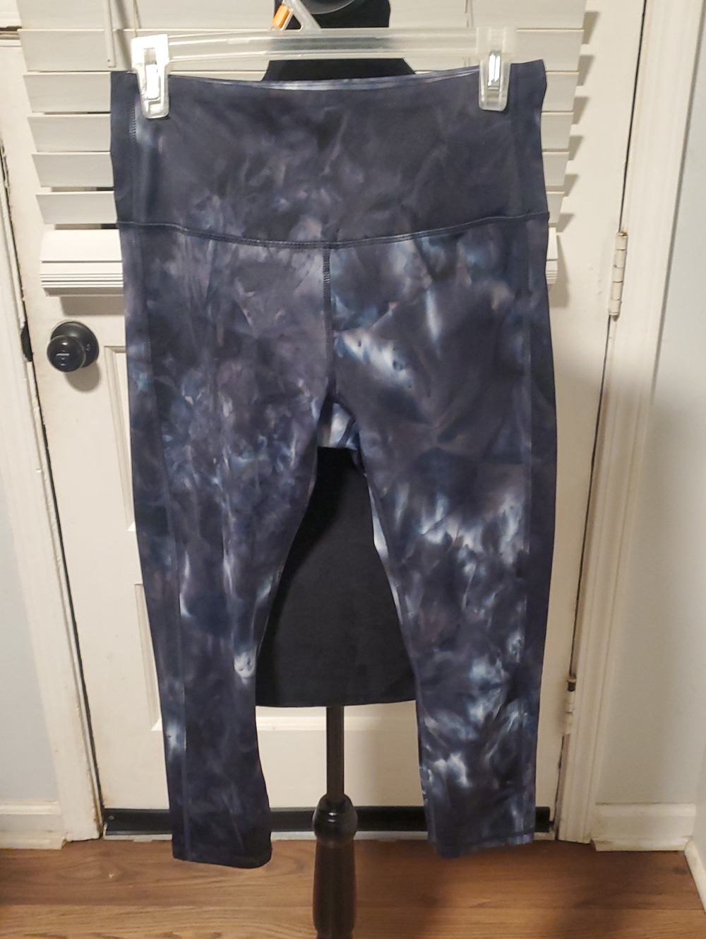 RBX Navy Athletic Capri with Subtle Logo